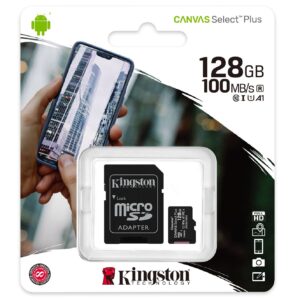 100% Genuine Kingston 128GB microSD – Ideal for Phone, Camera, and Dash Cam